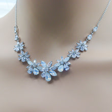 Load image into Gallery viewer, Opal Starburst Bridal Necklace &amp; Earrings Set
