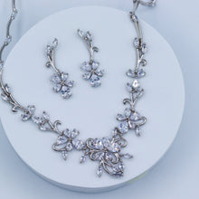 Load image into Gallery viewer, Marquise and Pear Crystal Necklace and Earrings Set
