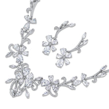 Load image into Gallery viewer, Marquise and Pear Crystal Necklace and Earrings Set
