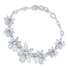 Load image into Gallery viewer, Opal Starburst Bridal Bracelet
