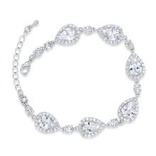 Load image into Gallery viewer, Silver Crystal Wedding Bracelet
