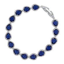 Load image into Gallery viewer, &quot;Something Blue&quot; Sapphire Wedding Bracelet
