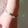 Silver Crystal Wedding Bracelet