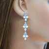 Genuine Freshwater Pearl Dangle Bridal Earrings