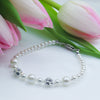 Ivory Pearls & Crystal Bridal Bracelet