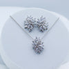 Simple Elegant Crystal Necklace & Earring Bridal Set.