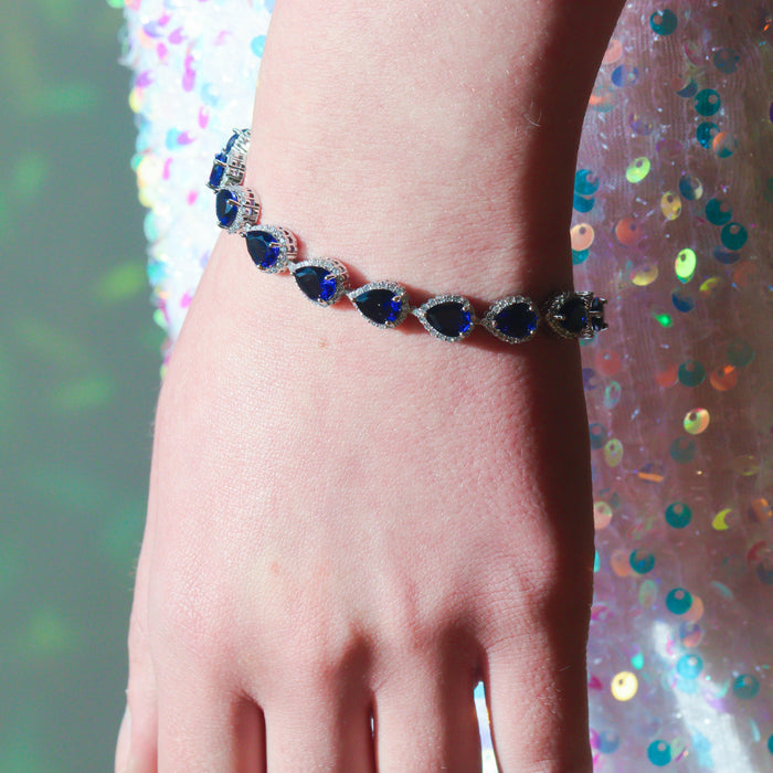 "Something Blue" Sapphire Wedding Bracelet.