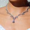 Silver Vine Wedding Necklace