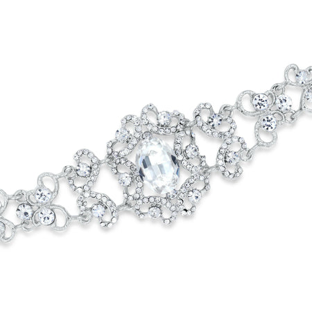 Vintage Crystal Wedding Bracelet.
