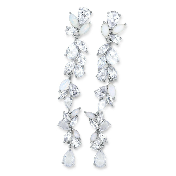 Long Statement Wedding Earrings