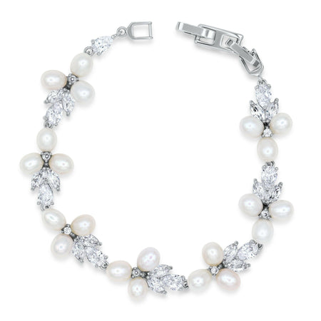 Genuine Freshwater Pearl Bridal Bracelet