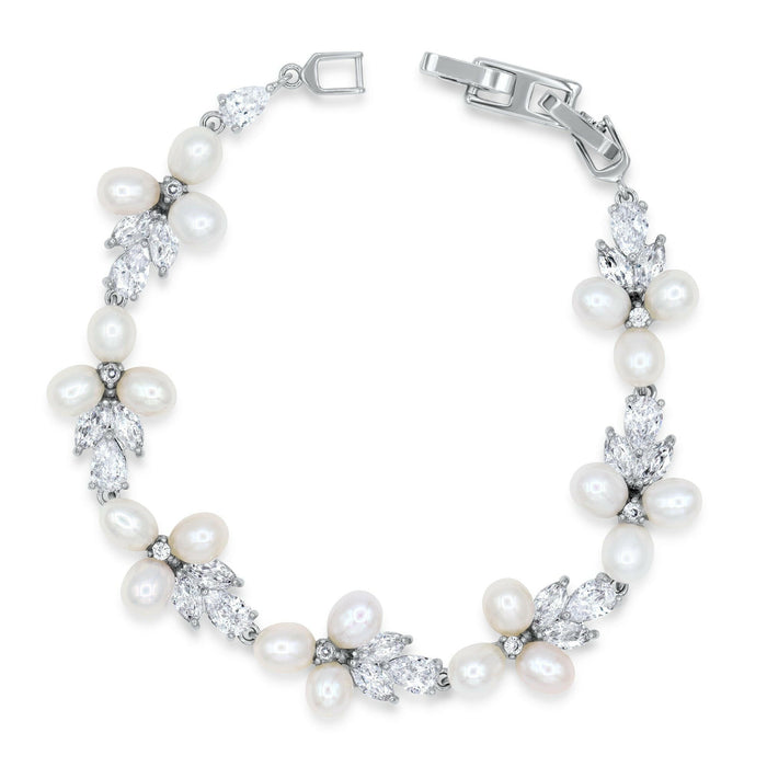 Genuine Freshwater Pearl Bridal Bracelet