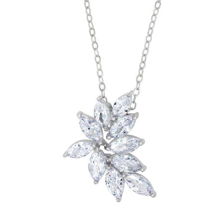 Vintage Crystal Cluster Necklace.