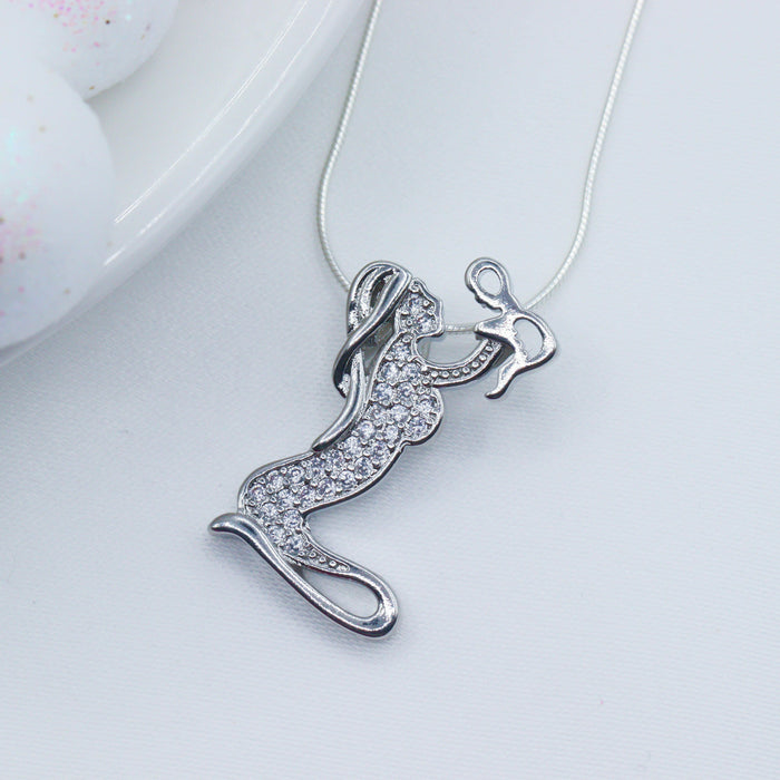 Mom and Baby Pendant Necklace.